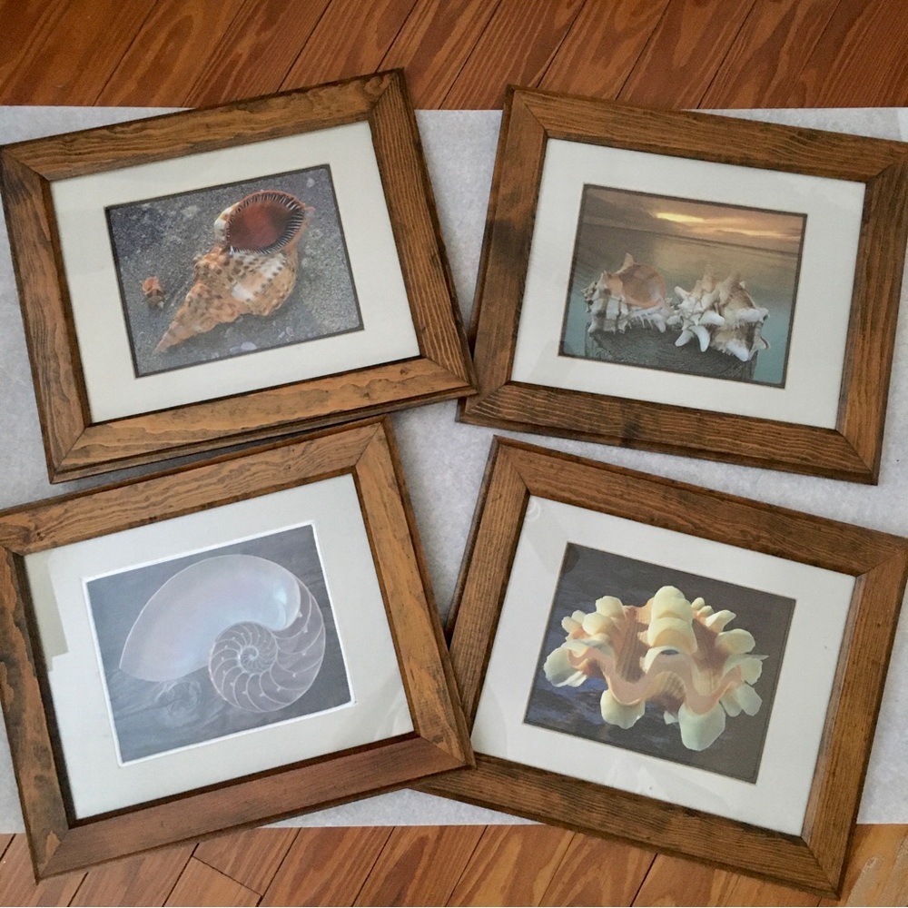 Vintage 80s Solid Cedar Photo Art Frame 17.5"x14.5" | Woodworker Custom Made